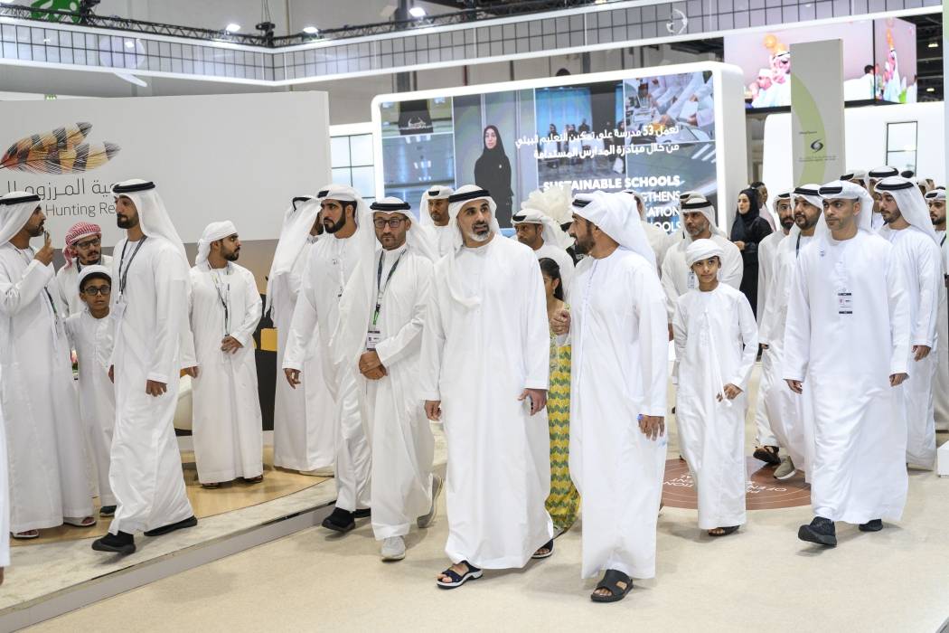 خالد بن محمد بن زايد يزور معرض أبوظبي الدولي للصيد والفروسية في نسخته الـ20