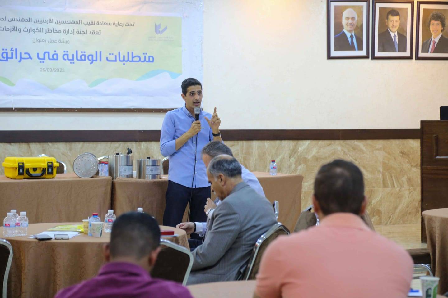 ورشة عمل بعنوان متطلبات الوقاية في حرائق المنشآت  صور