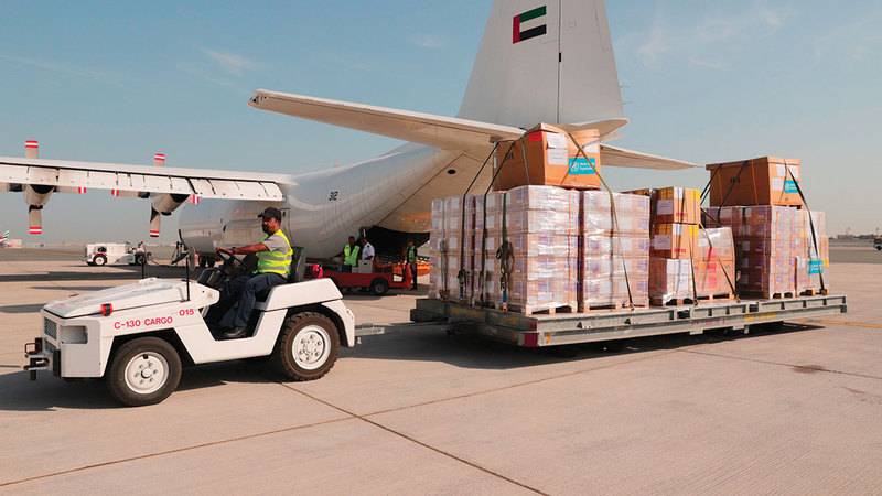المدينة العالمية للخدمات الإنسانية تسيّر شحنة ثالثة من دبي إلى بنغازي دعماً للجهود الإغاثية المستمرّة