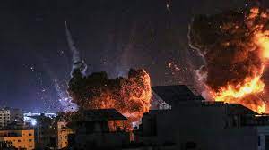 غارات إسرائيلية عنيفة ومتواصلة على غزة لليوم التاسع على التوالي