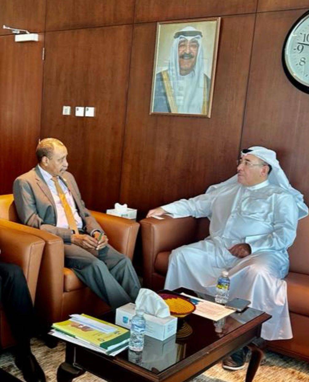 مدير عام الصندوق العربي للانماء الاقتصادي والاجتماعي يلتقي مدير عام المنظمة العربية للتنمية الزراعية.