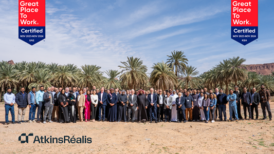 أتكنز رياليس تحصل على شهادة أفضل أماكن العمل في دولة الإمارات العربية المتحدة والمملكة العربية السعودية