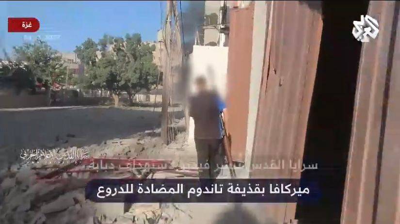 سرايا القدس تنشر  فيديو لاستهداف دبابة ... فيديو