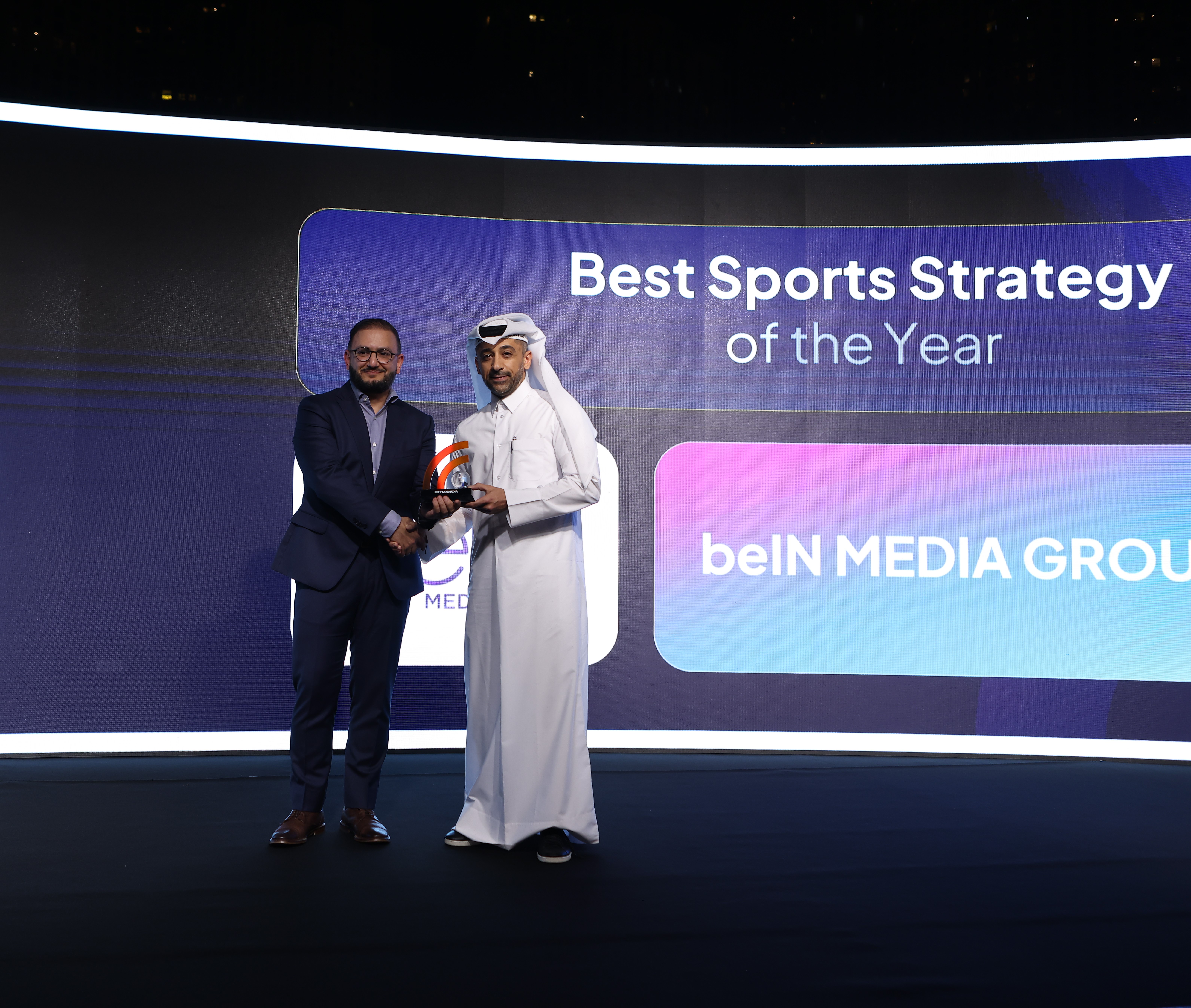 مجموعة beIN الإعلامية تحصد جائزة أفضل استراتيجية رياضية للعام تقديراً لتغطيتها المميزة لبطولة