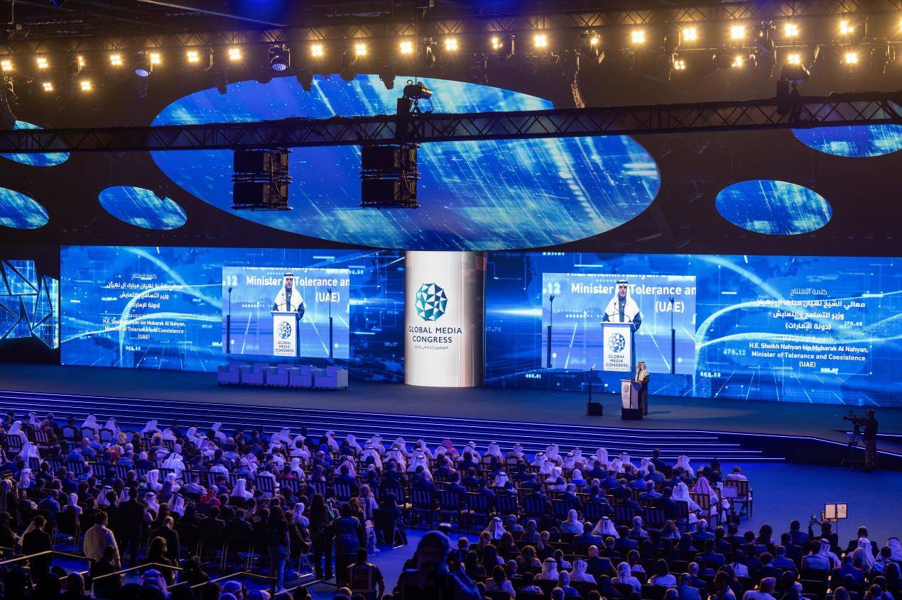 تحت رعاية منصور بن زايد .. نهيان بن مبارك يفتتح فعاليات النسخة الثانية من معرض ومؤتمر الكونغرس العالمي للإعلام في أبوظبي