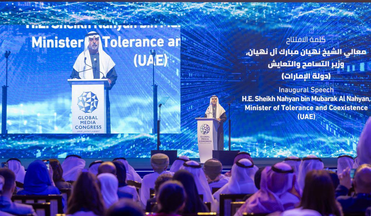 تحت رعاية منصور بن زايد .. نهيان بن مبارك يفتتح فعاليات النسخة الثانية من معرض ومؤتمر الكونغرس العالمي للإعلام في أبوظبي