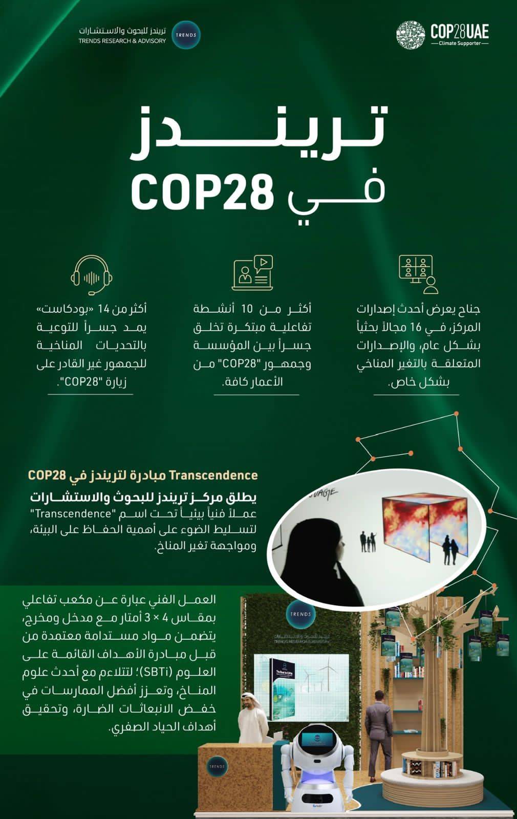 تريندز يدشن جناحه في “COP28