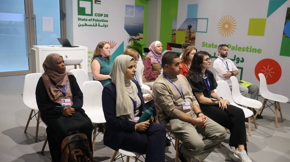 دبي : إقبال كبير على جناح فلسطين في كوب 28 للمناخ