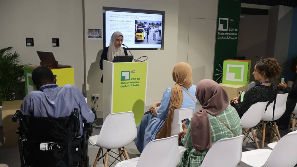 دبي : إقبال كبير على جناح فلسطين في كوب 28 للمناخ