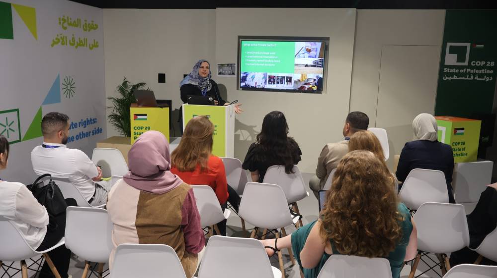 دبي : إقبال كبير على جناح فلسطين في كوب 28 للمناخ