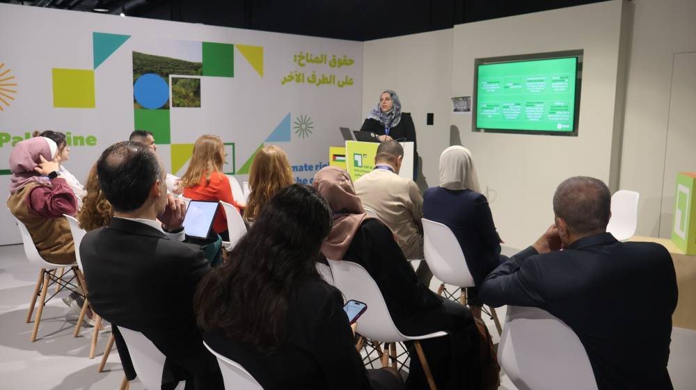 دبي : إقبال كبير على جناح فلسطين في كوب 28 للمناخ