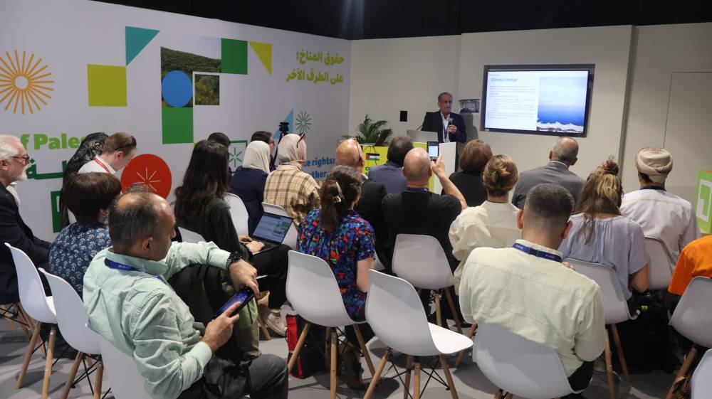 دبي : اختتام فعاليات الجناح الفلسطيني في مؤتمر المناخ بعروض عن حالة البيئة وبرسائل عربية وأجنبية تضامنية ودعم للشعب الفلسطيني