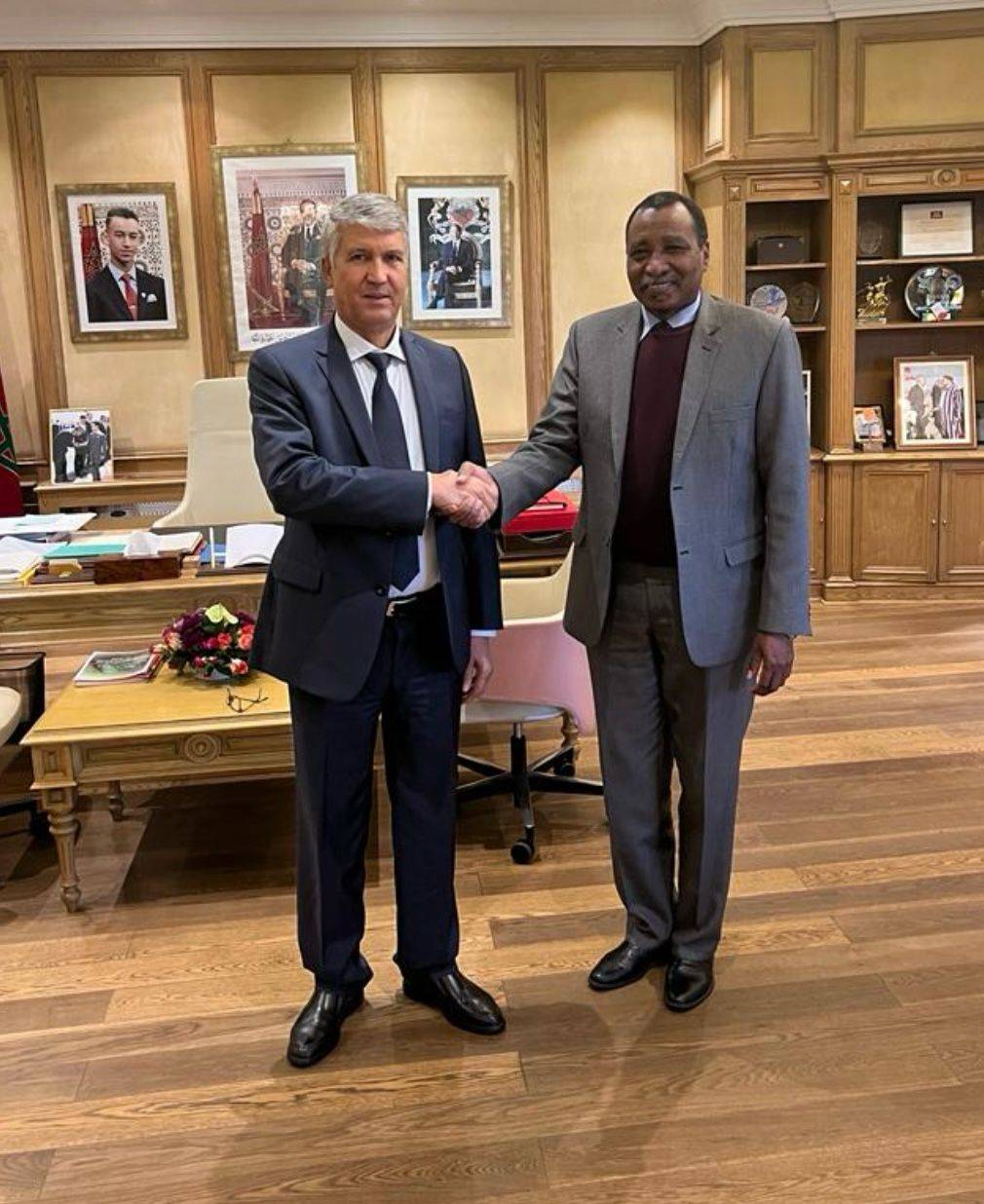 وزير الفلاحة والصيد البحري والتنمية القروية والمياه والغابات في المملكة المغربية يستقبل مدير عام المنظمة العربية للتنمية الزراعية