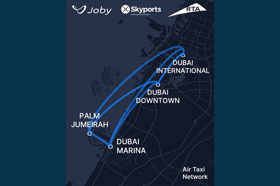 Joby تطلق خدمة التاكسي الطائر في دولة الإمارات العربية المتحدة