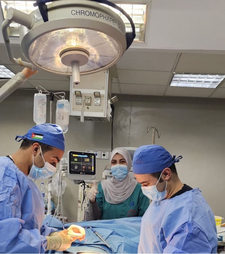الطواقم الطبية في المستشفى الميداني الأردني غزة77 تجري عمليات جراحية نوعية لعدد من المرضى