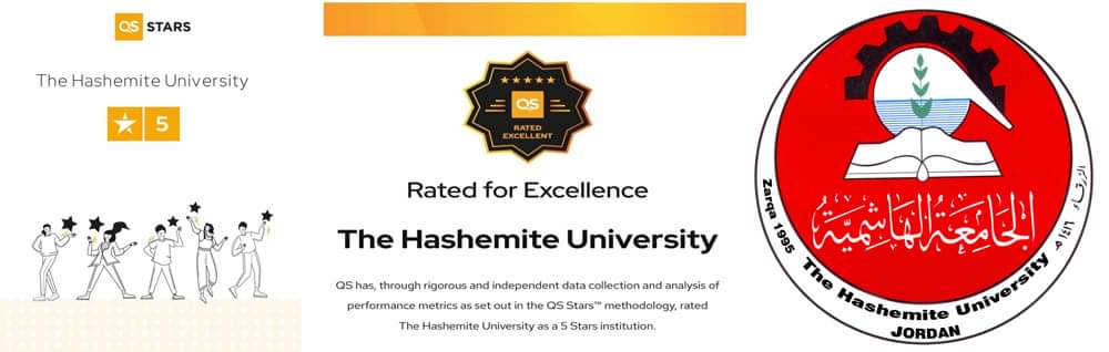 •	الجامعة الهاشمية تحقق انجازًا عالميًّا مرموقًا بحصولها على تصنيف QS 5-Stars