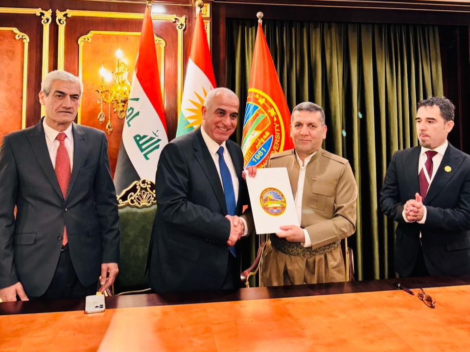 اتفاقية تعاون أكاديمي بين جامعة الحسين بن طلال وجامعة صلاح الدين (SUE)العراقية.