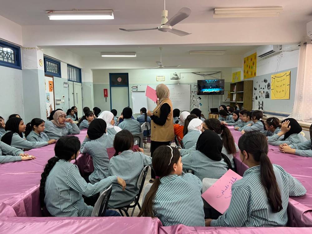 بمناسبة يوم الطفل الفلسطيني ــ سلطة جودة البيئة تنظم برنامج توعية بيئية تفاعلي لطلبة مدارس الأونروا