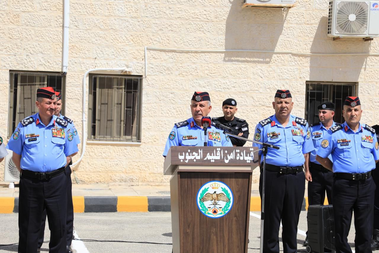 مدير الأمن العام يزور قيادة أمن إقليم الجنوب، ويفتتح مركز دفاع مدني الجرف  