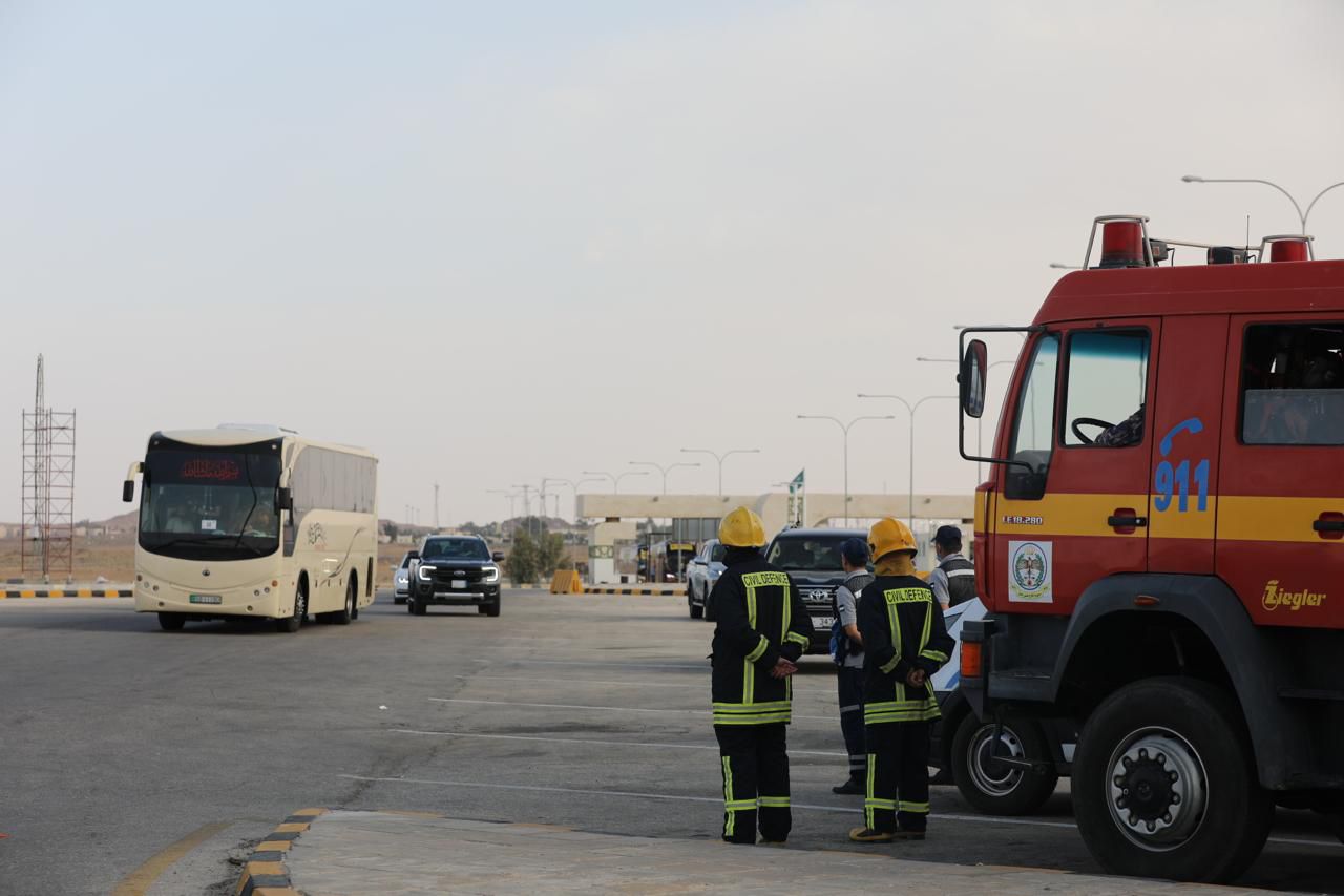 الأمن العام في المراكز الحدودية جاهزية عالية وتسهيل وخدمات في استقبال الحجاج الأردنيين والعرب.