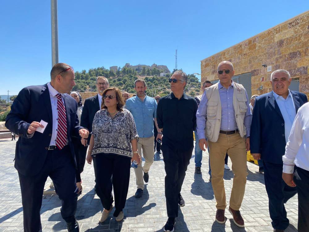 السقاف والقيسي والردايدة في جولة ميدانية لمشروع تلفريك عجلون وقلعة عجلون،