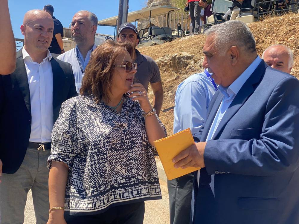 السقاف والقيسي والردايدة في جولة ميدانية لمشروع تلفريك عجلون وقلعة عجلون،