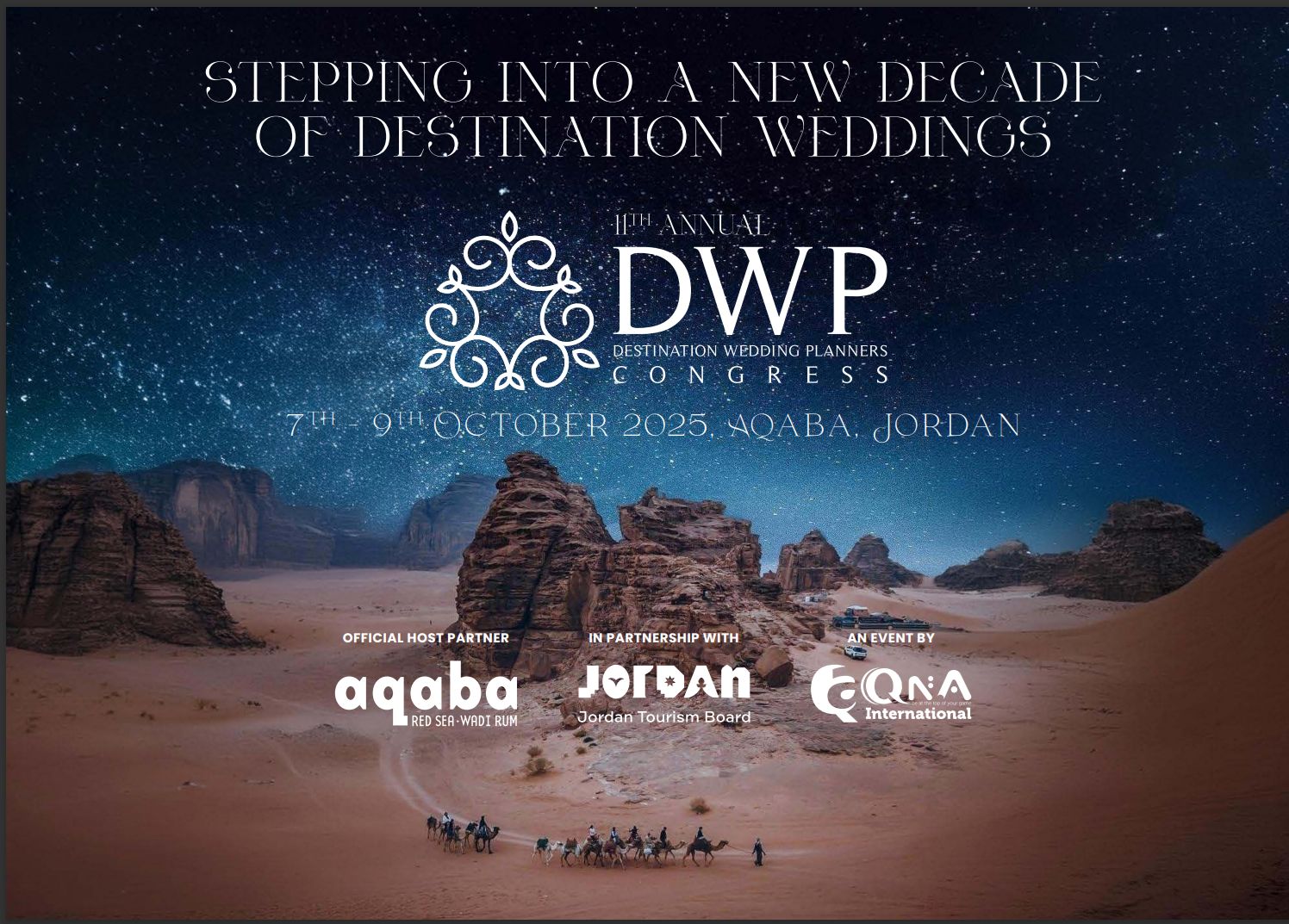 مؤتمر منظمي حفلات الزفاف (DWP) يستعد للكشف عن سحر العقبة، الأردن