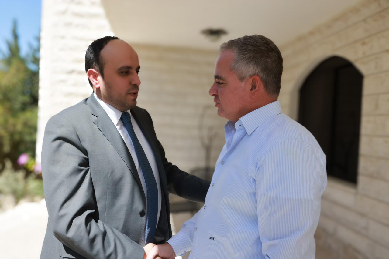 وزير الشباب المهندس يزن الشديفات يلتقي  وزير الشباب الأسبق محمد سلامه النابلسي
