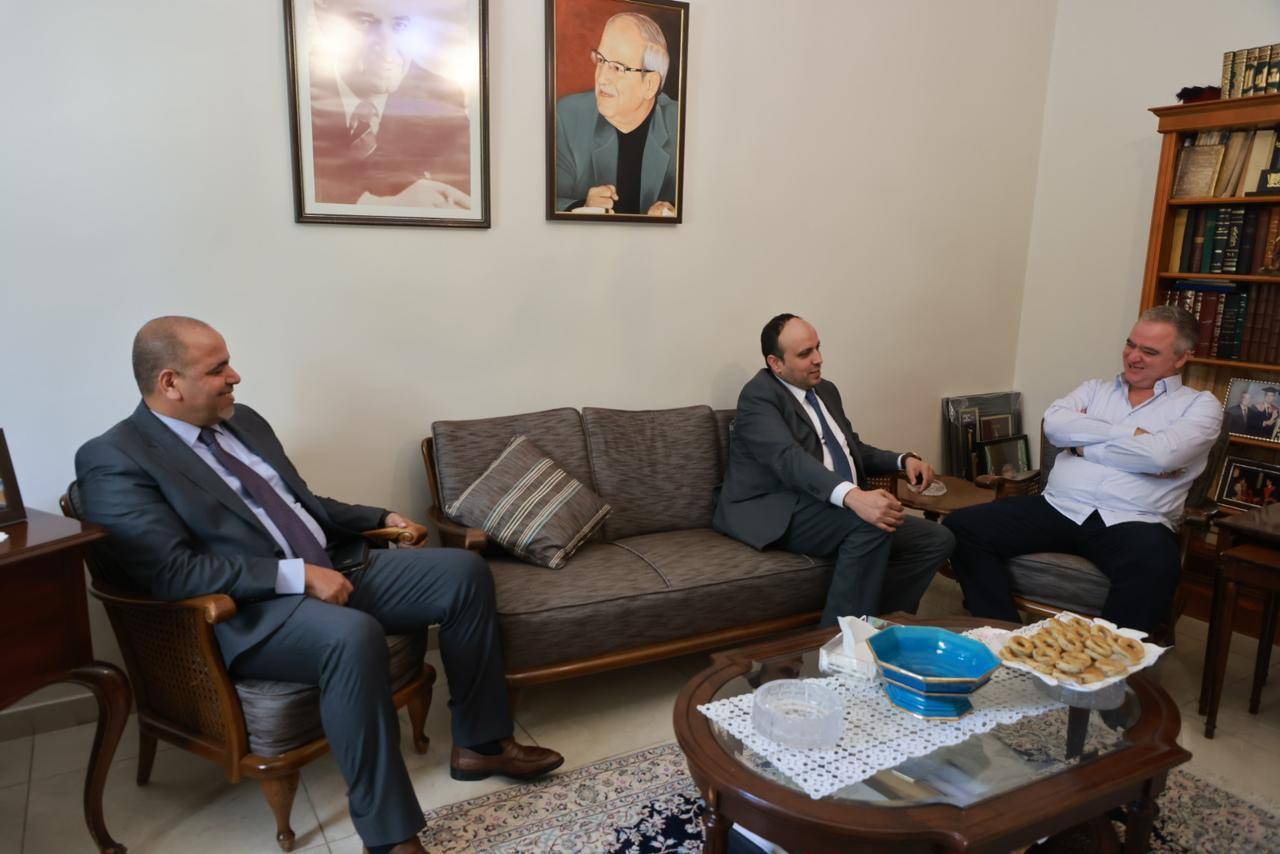 وزير الشباب المهندس يزن الشديفات يلتقي  وزير الشباب الأسبق محمد سلامه النابلسي