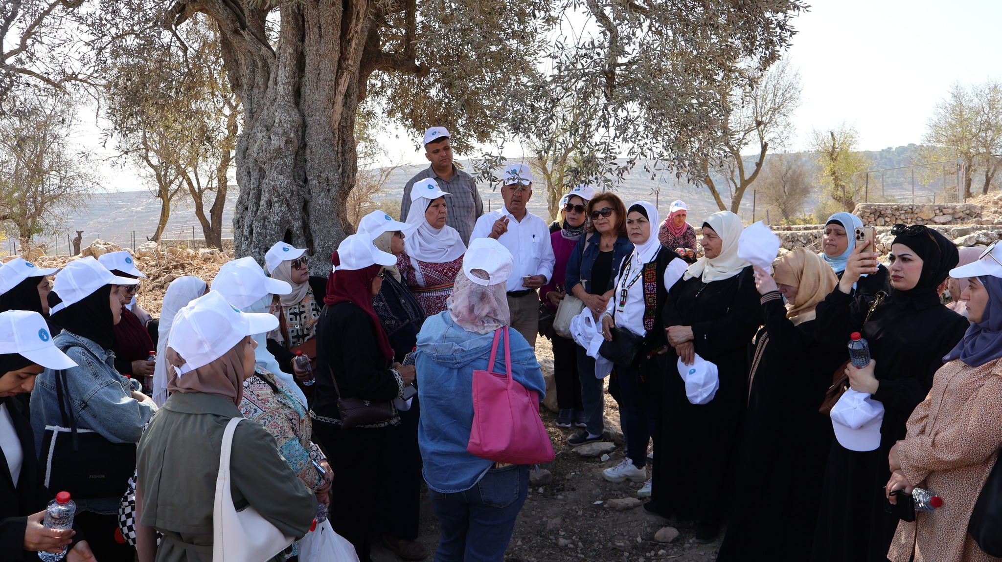 سلطة جودة البيئة تنظم مساراً بيئياً للمواقع الأثرية المهددة بالضم في بلدة الجيب شمال غرب القدس