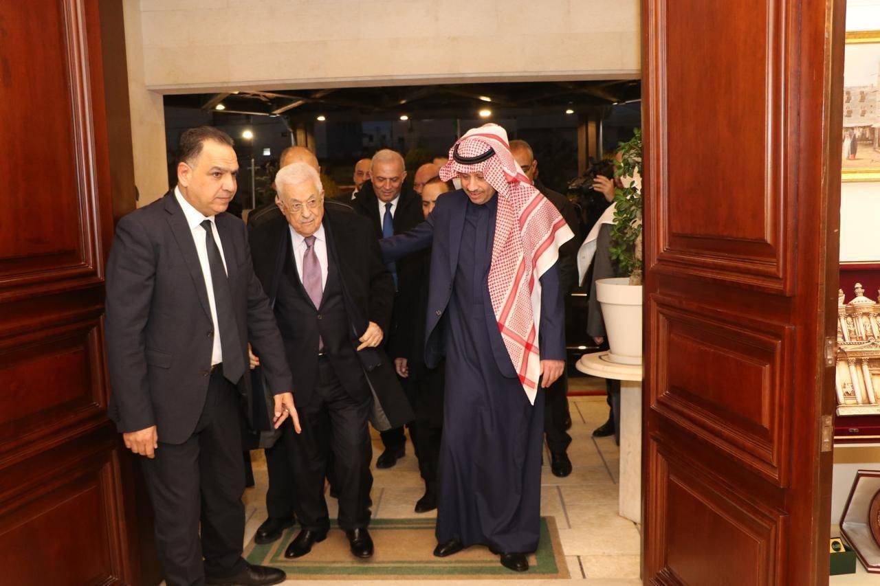 السفير السعودي لدى الأردن يستقبل  فخامة الرئيس الفلسطيني