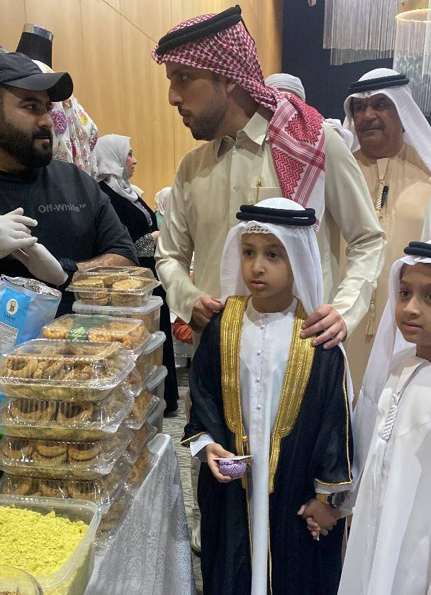 بحضور  الشيخ محمد بن جمال القاسمي إفتتاح معرض الملكة في نسخته الثانية في البيت المتوحد بعجمان