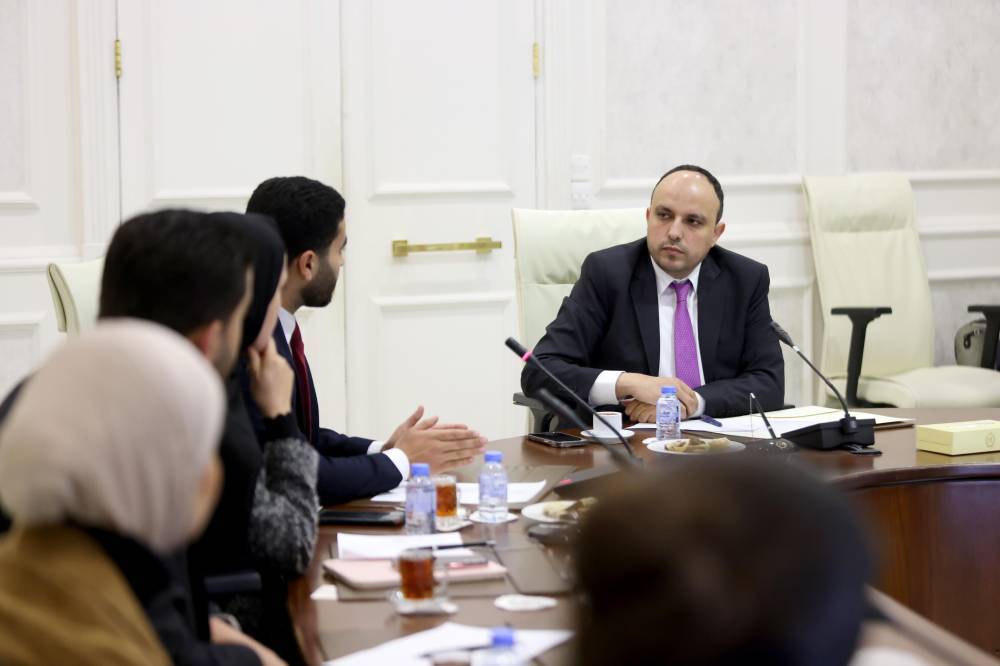 وزير الشباب يلتقي أعضاء الائتلاف الوطني الأردني للقرار 2250 الشباب والسلام والأمن