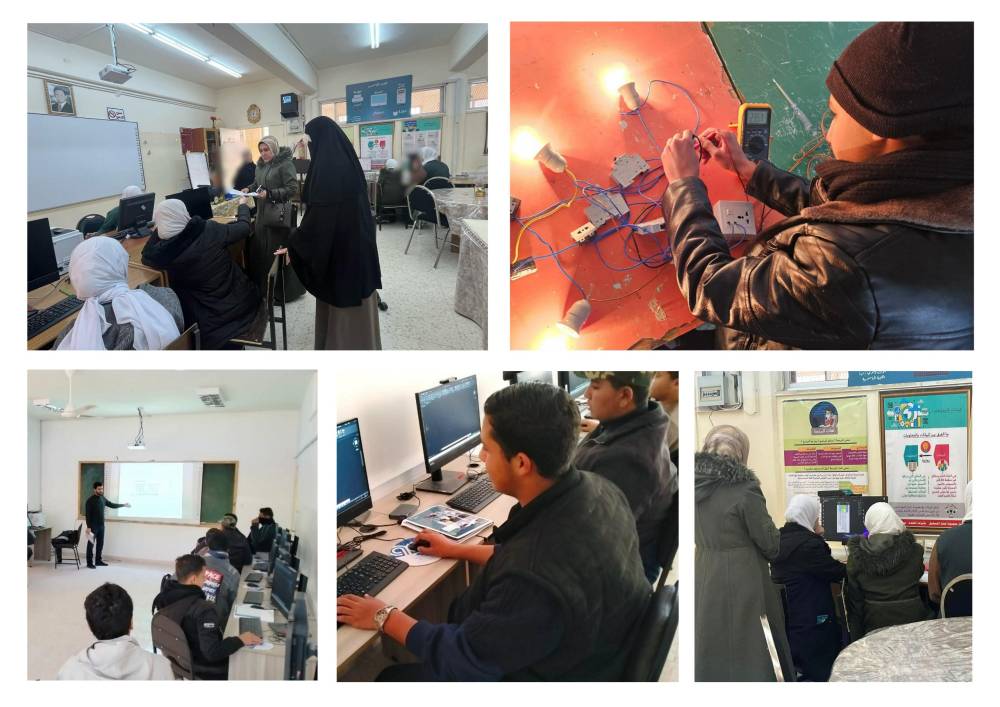 الحباشنة يتابع عدد من مدارس التعليم المهني والتقني BTEC في مديرية تربية معان