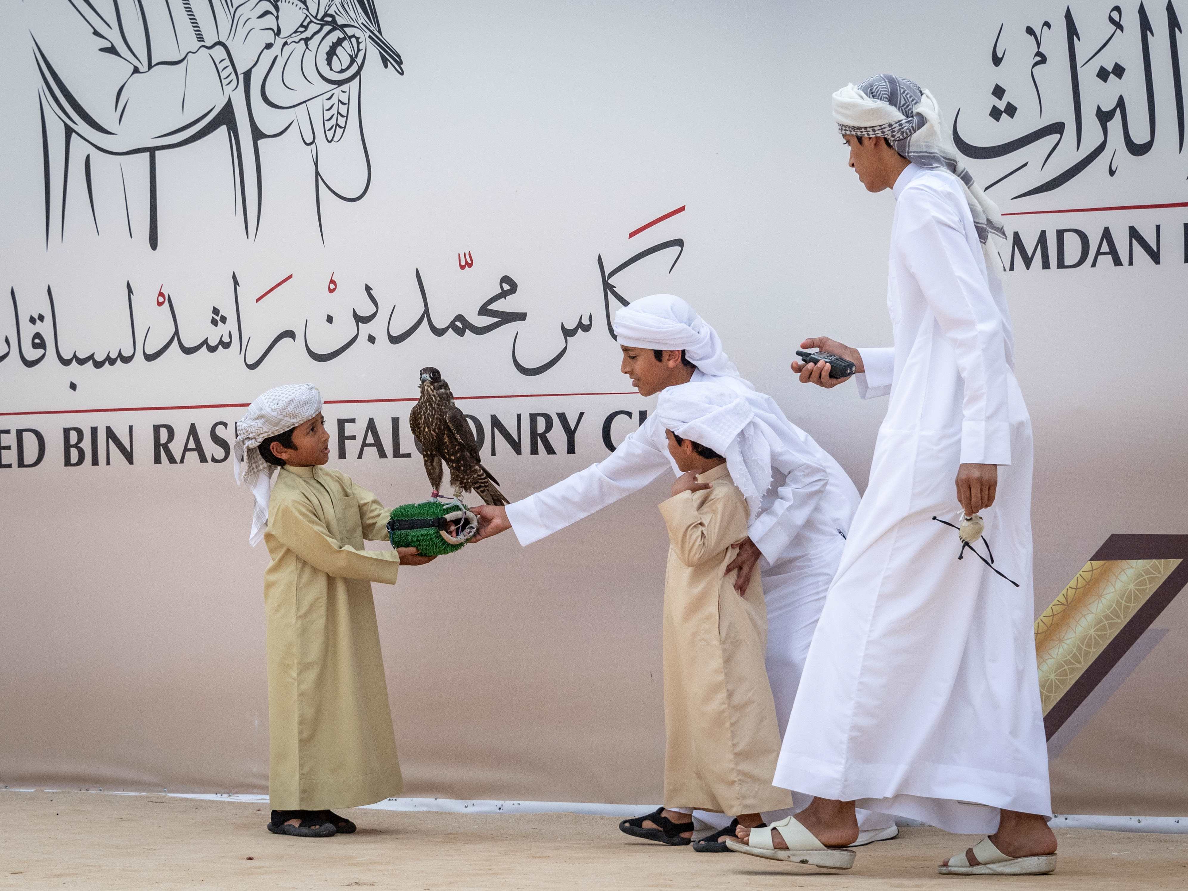 الناشئين مسك ختام بطولة  كاس محمد بن راشد لسباقات الصقور