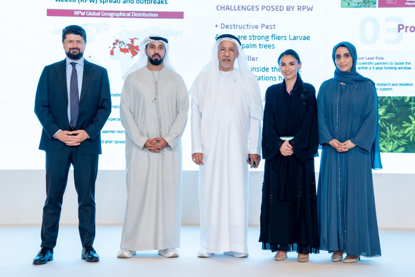 في إطار الشراكة في الابتكار الزراعي بين الـمكتب الشؤون الدولية - بديوان الرئاسة ومؤسسة جيتس العالمية بالتعاون مع جائزة خليفة الدولية لنخيل التمر والابتكار الزراعي 