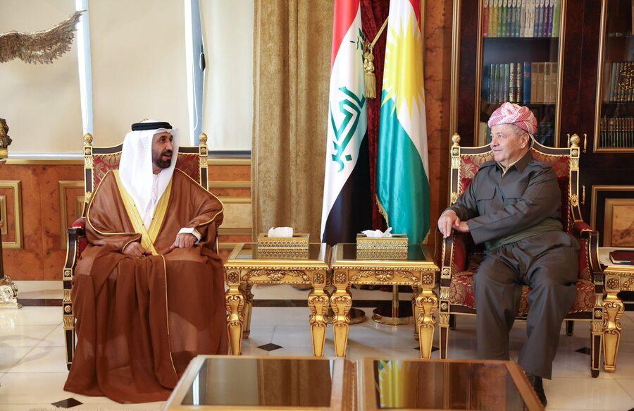 بارزاني واليماحي يبحثان في اربيل الأوضاع السياسية الراهنة في سوريا والشرق الاوسط