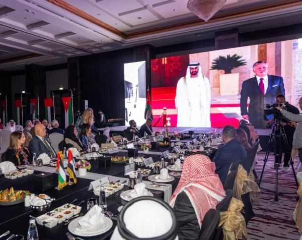 نهيان بن مبارك يحضر احتفال مجلس رجال الأعمال الأردني الإماراتي بعيد الاستقلال الأردني