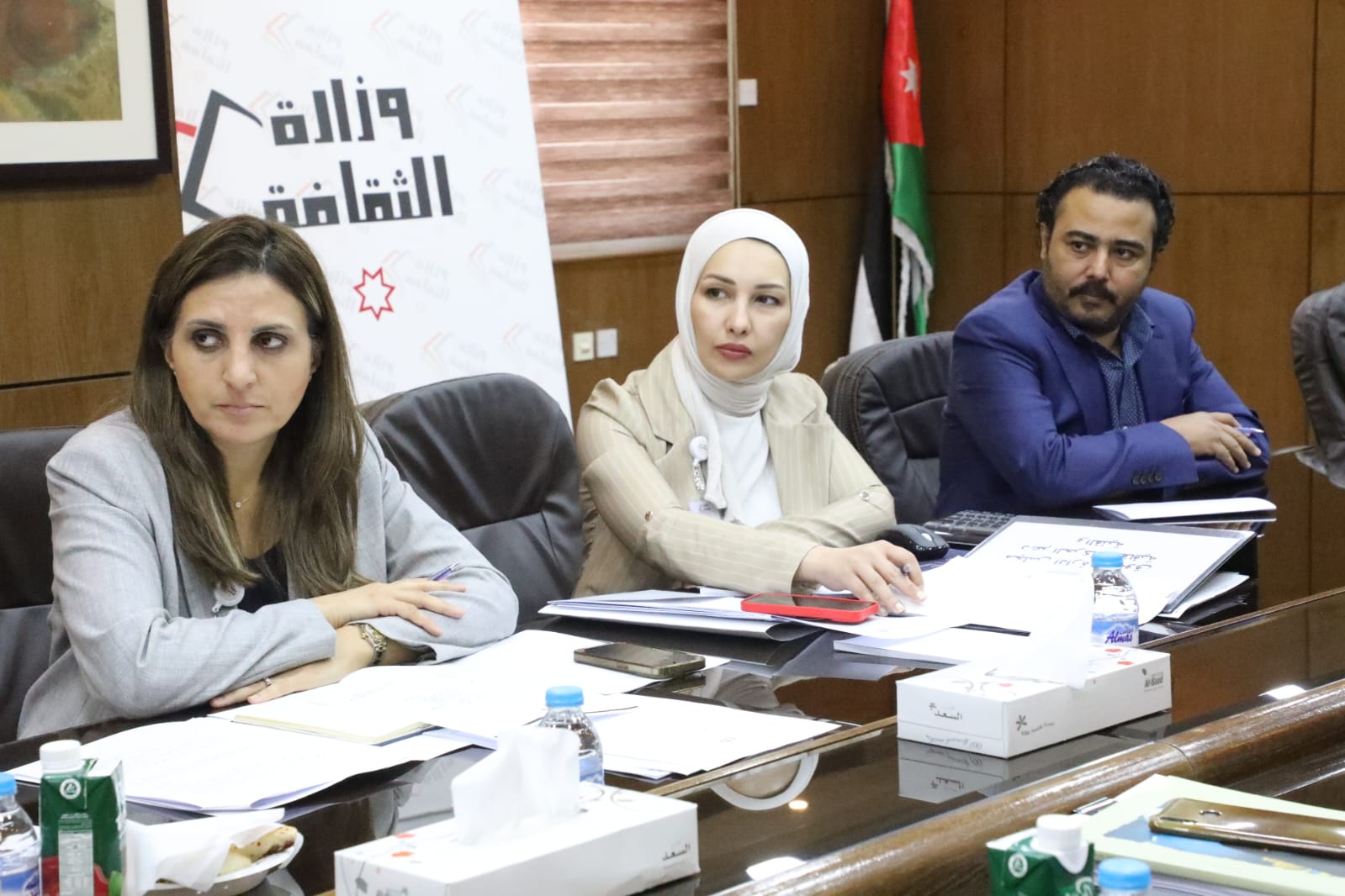 وزير الثقافة مصطفى الرواشدة، يلتقي إدارة صندوق دعم الحركة الثقافية والفنية