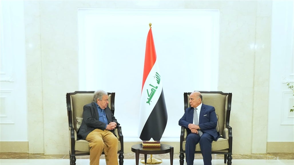استقبال مهيب للأمين العام للأمم المتحدة في بغداد لمشاركته في أعمال القمة العربية يوم غد السبت