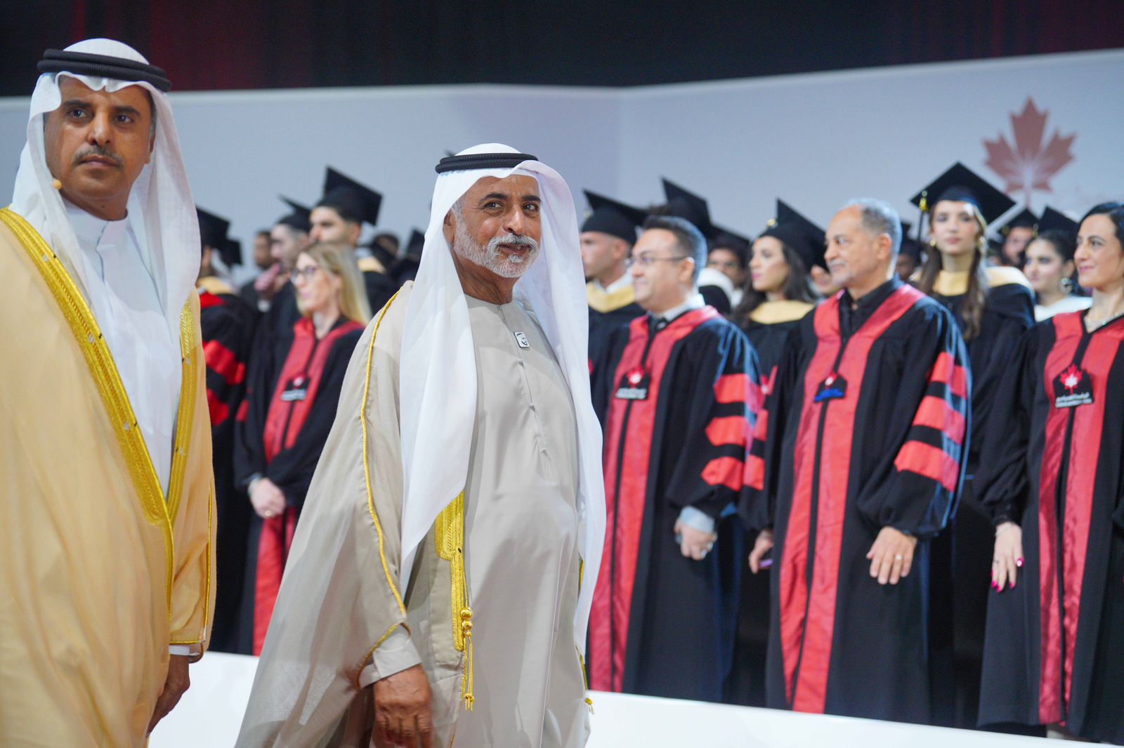 احتفلت الجامعة الكندية دبي بتخريج دفعة 2025 من طلابها في حفلها الرابع عشر تحت شعار شكرًا الشيخة هند برعاية وحضور معالي الشيخ نهيان بن مبارك آل نهيان