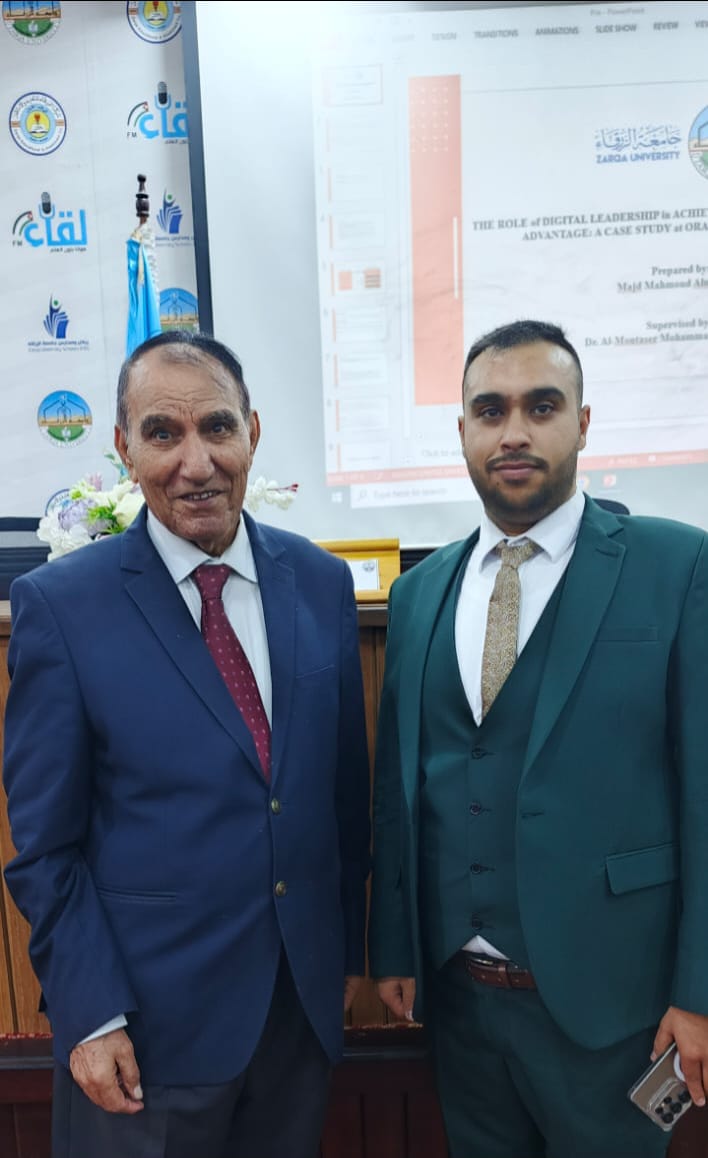 المجذوب يحصل على درجة الماجستير في إدارة الأعمال من جامعة الزرقاء