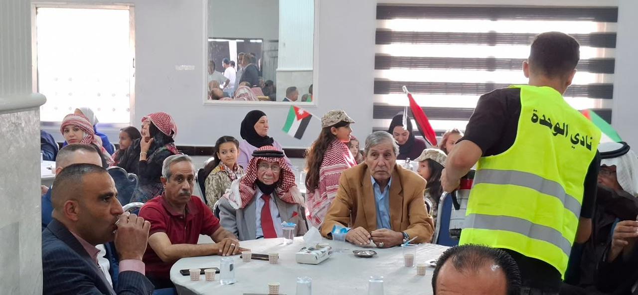 النائب خميس عطية يرعى إحتفال نادي الوحدة وأئتلاف مادبا بذكرى عيد الإستقلال ال 79..