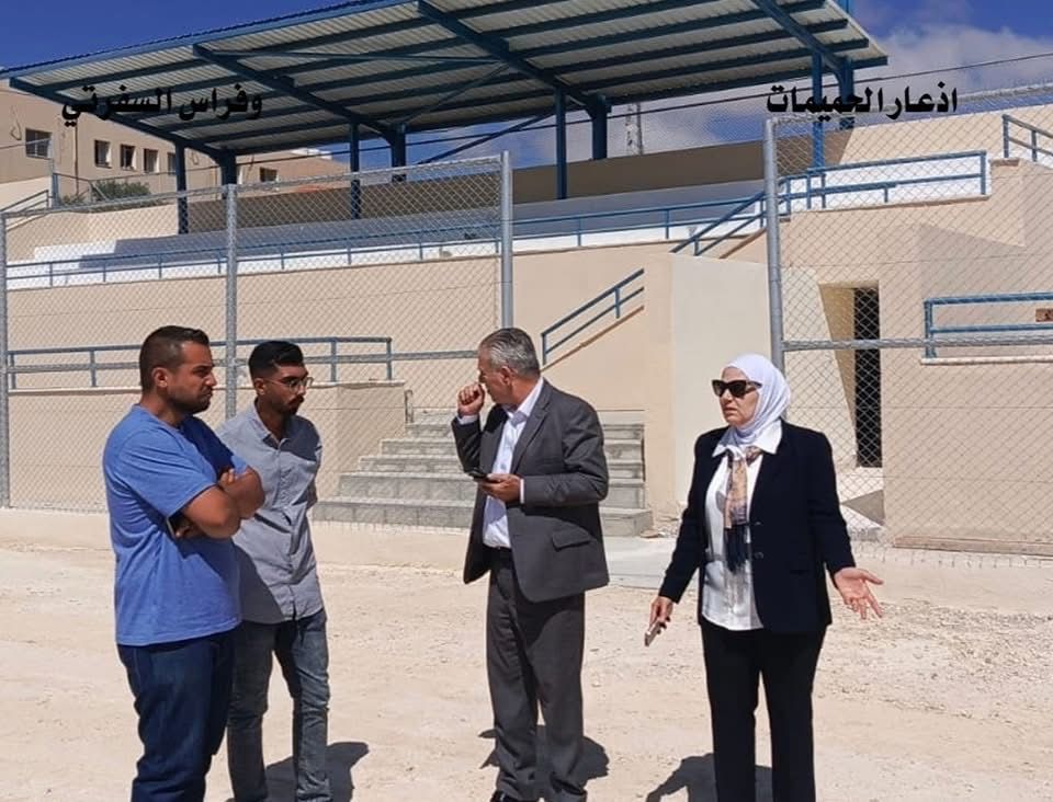 الشخاترة تزور ملعب عماد الدين زنكي بزيارة مفاجئة للوقوف على سير العمل في الملعب..