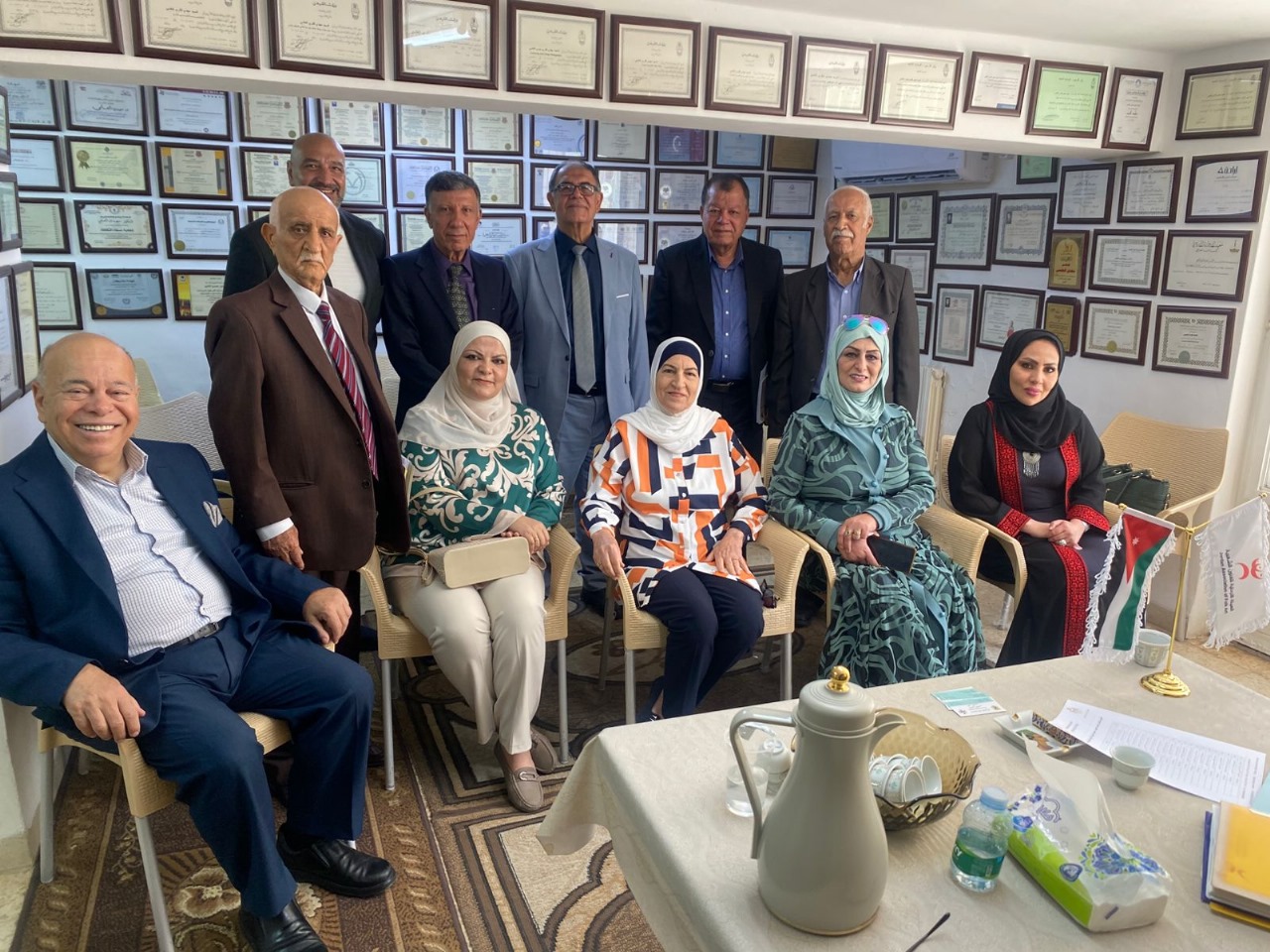 الهيئة الأردنية للفنون الشعبية تحتفل بالأعياد الوطنية وعيد الأضحى في صالون د. مهدي العلمي 
