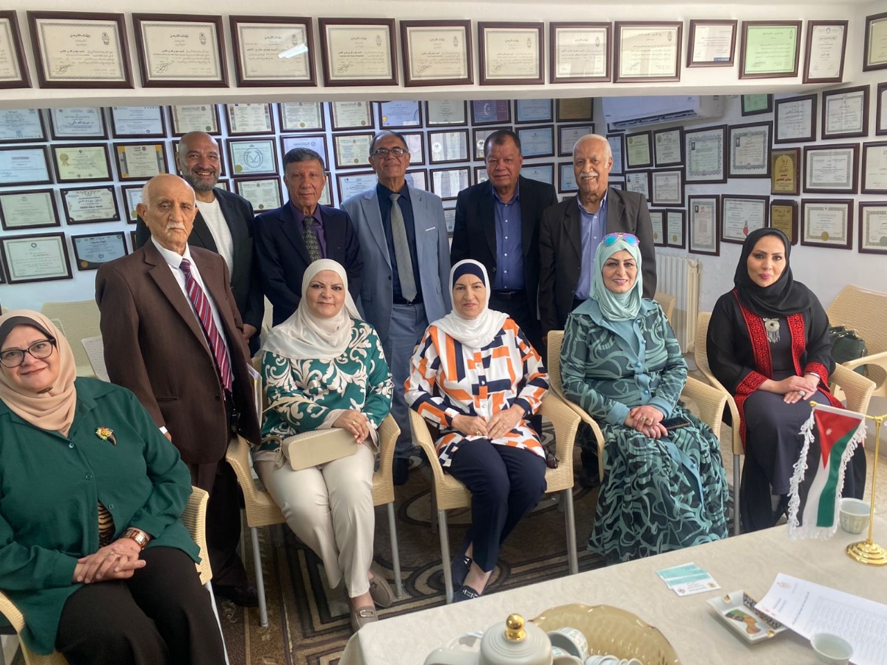 الهيئة الأردنية للفنون الشعبية تحتفل بالأعياد الوطنية وعيد الأضحى في صالون د. مهدي العلمي 