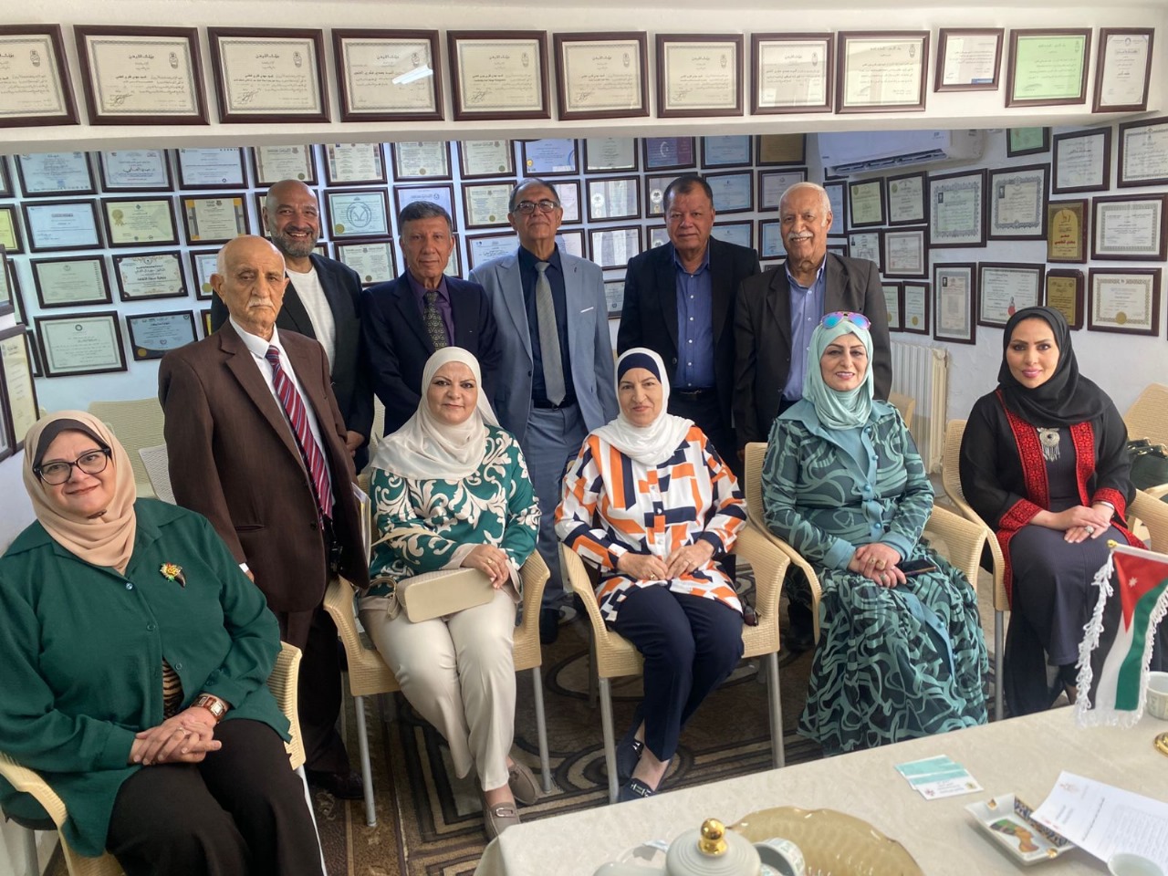 الهيئة الأردنية للفنون الشعبية تحتفل بالأعياد الوطنية وعيد الأضحى في صالون د. مهدي العلمي 