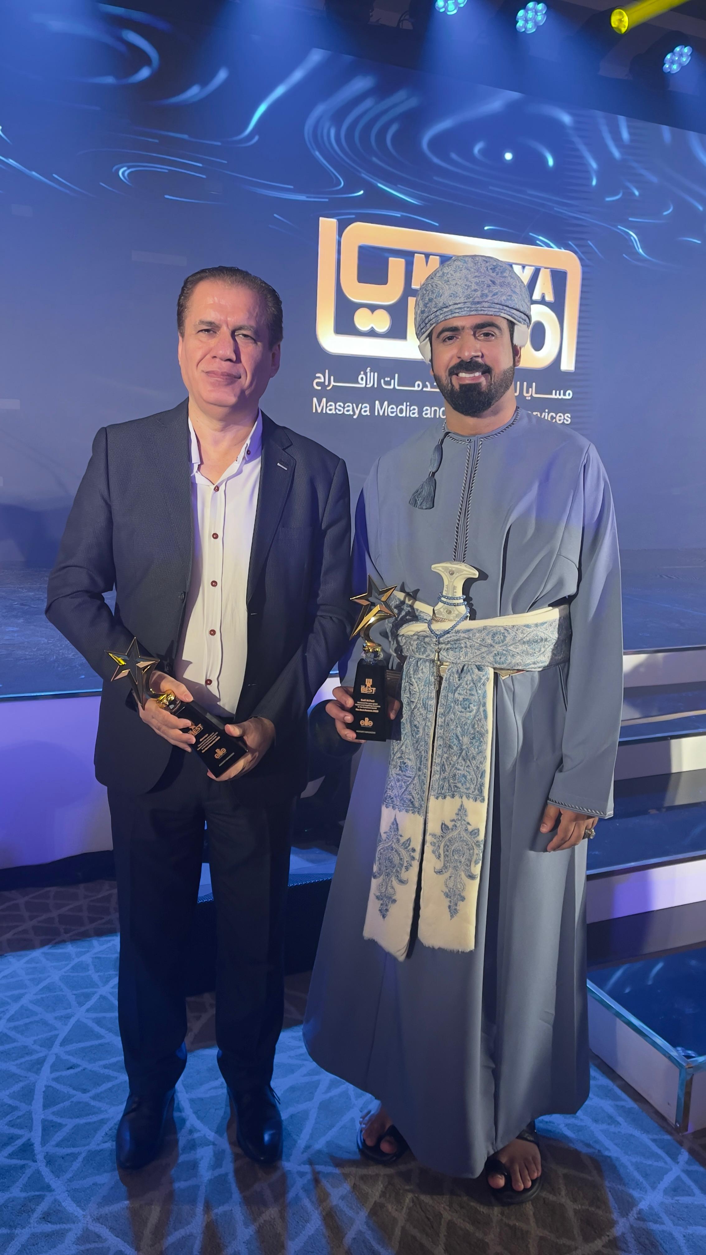 شركة مسايا تحصد جائزة أفضل شركة تصوير في سلطنة عُمان لعام 2025 ضمن حفل “The Best Awards”