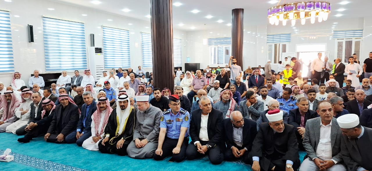 الخلايلـــة يفتـتح مســــجدالمرحوم الحاج محمود عمر القيسي في حنينا مادبـــا