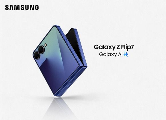 Galaxy Z Flip7’ من سامسونج: قوة الذكاء الاصطناعي في جهاز بحجم الجيب مع شاشة ‘FlexWindow’ جديدة تغطي الواجهة بالكامل